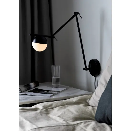 Nordlux Contina  fekete-fehér fali lámpa (NOR-2010971003) G9 1 izzós IP20