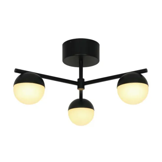 Nordlux Contina  fekete-fehér mennyezeti lámpa (NOR-2512096003) G10 3 izzós IP20