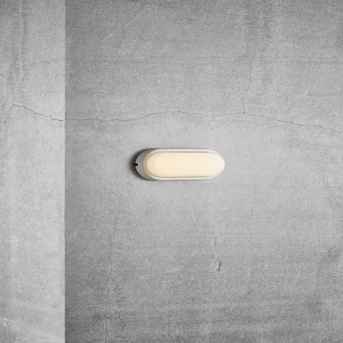 Nordlux Cuba Energy Oval  fehér LED vízvédett kültéri fali lámpa (NOR-2019181001) LED 1 izzós IP54
