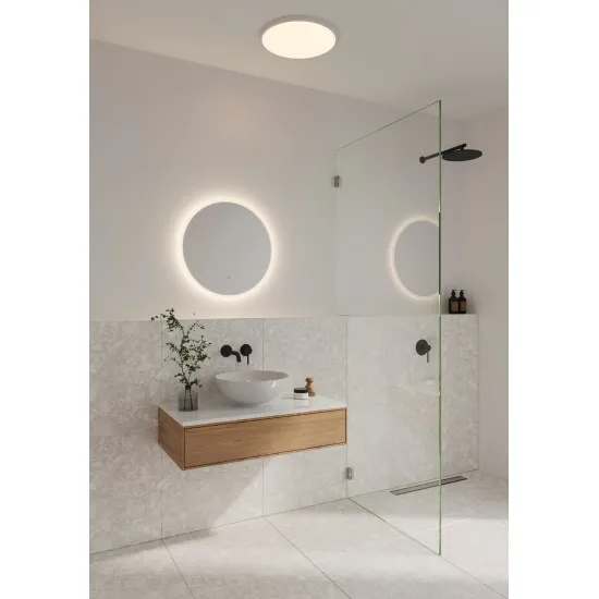 Nordlux Dovina Mirror fehér-átlátszó fürdőszobai tükrös LED fali lámpa (NOR-2310251000) LED 1 izzós IP44