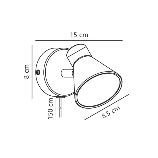 Nordlux Eik  fehér fali lámpa (NOR-45761001) GU10 1 izzós IP20