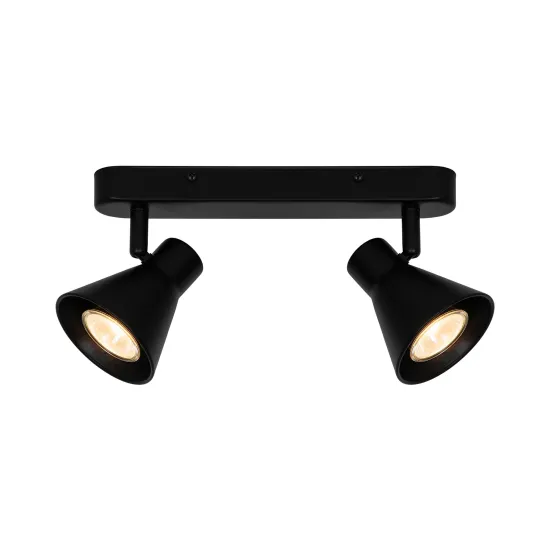 Nordlux Eik fekete mennyezeti spotlámpa (NOR-45770103) GU10 2 izzós IP20