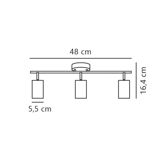 Nordlux Explore fekete mennyezeti spotlámpa (NOR-2113270103) GU10 3 izzós IP20