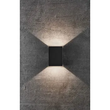 Nordlux Fold 10  fekete LED vízvédett kültéri fali lámpa (NOR-2019041003) LED 1 izzós IP54