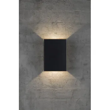 Nordlux Fold 15  fekete LED vízvédett kültéri fali lámpa (NOR-2019051003) LED 1 izzós IP54