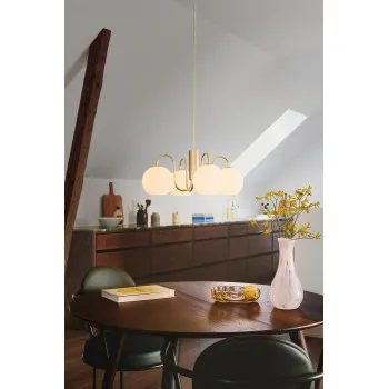 Nordlux Franca arany-fehér mennyezeti lámpa (NOR-2312506035) E14 3 izzós IP20