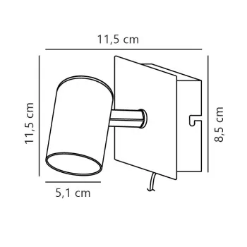 Nordlux Frida fehér fali lámpa (NOR-49801001) GU10 1 izzós IP20