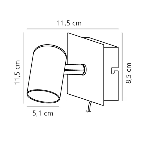 Nordlux Frida fehér fali lámpa (NOR-49801001) GU10 1 izzós IP20