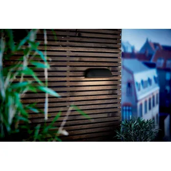 Nordlux Front fekete LED vízvédett kültéri fali lámpa (NOR-84081003) LED 1 izzós IP44