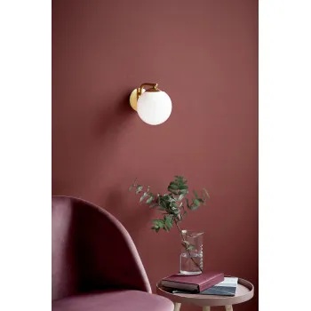 Nordlux Grant arany-fehér fali lámpa (NOR-47091025) E14 1 izzós IP20