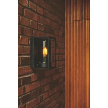 Nordlux Griffin fekete vízvédett kültéri fali lámpa (NOR-2218131047) E27 1 izzós IP44