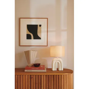 Nordlux Haze bézs-fehér asztali lámpa (NOR-2412705009) E27 1 izzós IP20