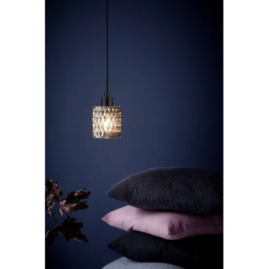 Nordlux Hollywood szürke-fekete függesztett lámpa (NOR-46483047) E27 1 izzós IP20