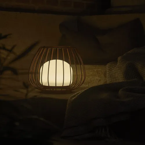 Nordlux Jim To-Go  piros-fehér kültéri hordozható LED asztali lámpa (NOR-2218105002) LED 1 izzós IP54