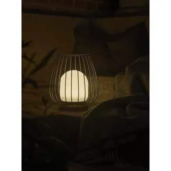 Nordlux Jim To-Go  szürke-fehér kültéri hordozható LED asztali lámpa (NOR-2218105010) LED 1 izzós IP54