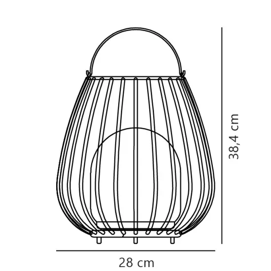 Nordlux Jim To-Go  zöld-fehér kültéri hordozható LED asztali lámpa (NOR-2218105023) LED 1 izzós IP54