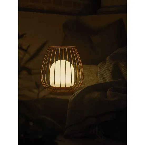 Nordlux Jim To-Go  narancs-fehér kültéri hordozható LED asztali lámpa (NOR-2218105027) LED 1 izzós IP54