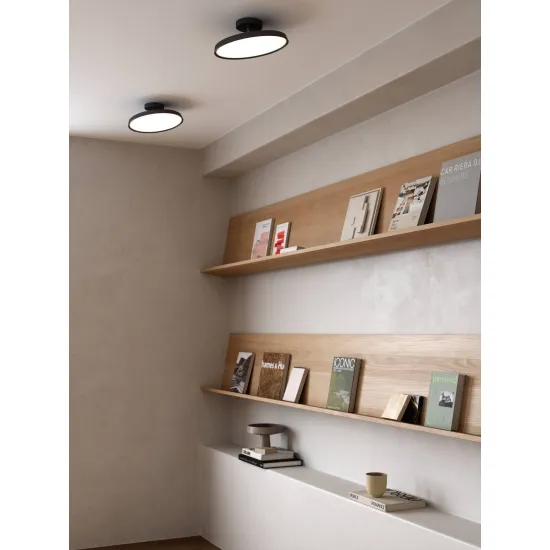 Nordlux Kaito Pro fekete LED mennyezeti lámpa (NOR-2320546003) LED 1 izzós IP20