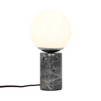 Nordlux Lilly Marble  szürke-fehér asztali lámpa (NOR-2213575010) E14 1 izzós IP20