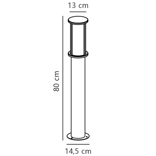 Nordlux Linton  ezüst-átlátszó vízvédett kültéri állólámpa (NOR-2218308031) E27 1 izzós IP54