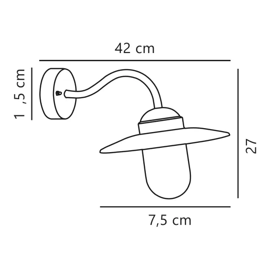 Nordlux Luxembourg  fekete-átlátszó mozgásérzékelős vízvédett kültéri fali lámpa (NOR-22671003) E27 1 izzós IP54