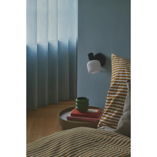 Nordlux Milford Mini  fekete-fehér fali lámpa (NOR-2412631003) E14 1 izzós IP20