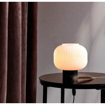 Nordlux Milford  fekete-fehér asztali lámpa (NOR-48965001) E27 1 izzós IP20