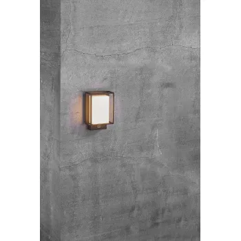 Nordlux Nestor Sensor  fekete mozgásérzékelős vízvédett LED kültéri fali lámpa (NOR-49051503) LED 1 izzós IP44