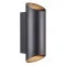 Nordlux Nico Round fekete vízvédett kültéri fali lámpa (NOR-2218231003) GU10 2 izzós IP54