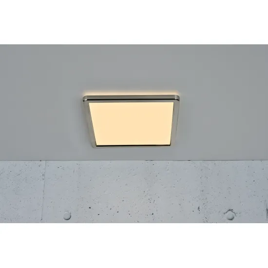Nordlux Oja 29 Square  ezüst-fehér LED mennyezeti lámpa (NOR-2015056155) LED 1 izzós IP20