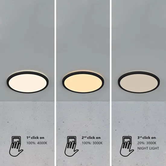 Nordlux Oja 42  fekete-fehér vízvédett LED mennyezeti lámpa (NOR-2015116103) LED 1 izzós IP54