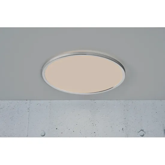 Nordlux Oja 42  ezüst-fehér vízvédett LED mennyezeti lámpa (NOR-2015116133) LED 1 izzós IP54