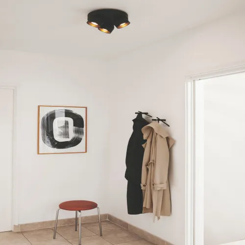 Nordlux Pitcher  fekete mennyezeti spotlámpa (NOR-2310420103) GU10 3 izzós IP20