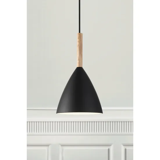 Nordlux Pure fekete függesztett lámpa (NOR-43293003) E27 1 izzós IP20