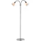 Nordlux Ray Double  króm-fehér állólámpa (NOR-63224033) E14 2 izzós IP20