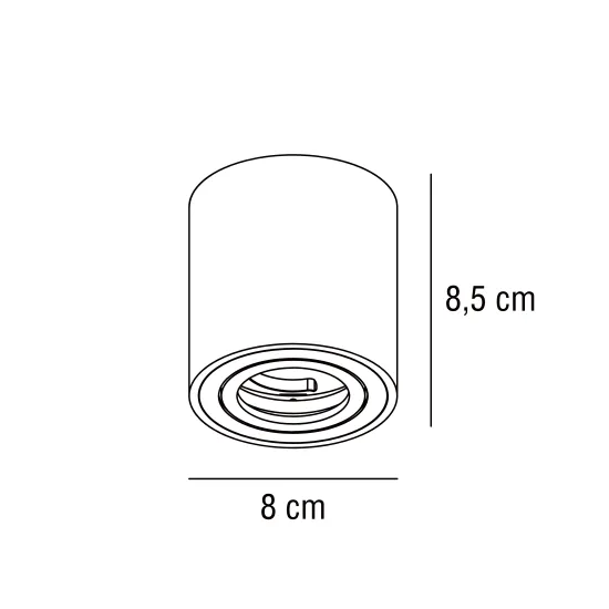 Nordlux Sabonis  fehér mennyezeti spotlámpa (NOR-2410220101) GU10 1 izzós IP20