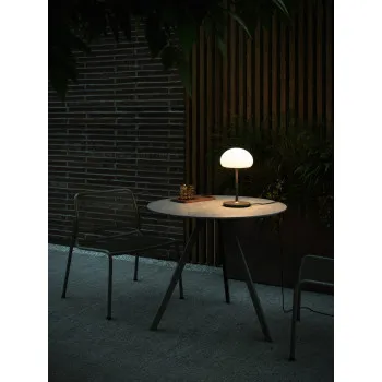 Nordlux Sponge szürke-fehér kültéri hordozható LED asztali lámpa (NOR-2320715010) LED 1 izzós IP44