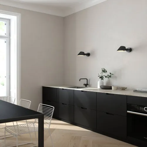 Nordlux Stay  fekete fali lámpa (NOR-2220381003) E27 1 izzós IP20