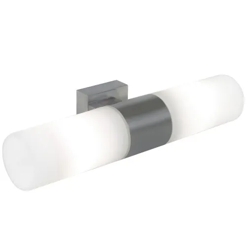 Nordlux Tangens Double  ezüst-fehér vízvédett fürdőszobai fali lámpa (NOR-17141032) E14 2 izzós IP44