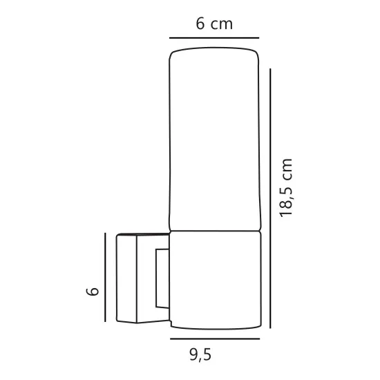 Nordlux Tangens Single  ezüst-fehér vízvédett fürdőszobai fali lámpa (NOR-17131032) E14 1 izzós IP44