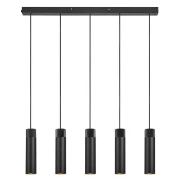 Nordlux Tilo fekete függesztett lámpa (NOR-2410483003) GU10 5 izzós IP20