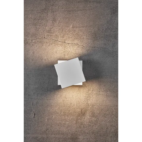 Nordlux Turn  fehér LED vízvédett kültéri fali lámpa (NOR-2019061001) LED 1 izzós IP54