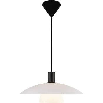 Nordlux Verona fekete-fehér függesztett lámpa (NOR-2010863001) E27 1 izzós IP20