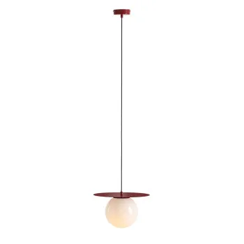 Aldex Loop piros-fehér függesztett lámpa (ALD-1125G15_M) E27 1 izzós IP20