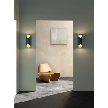 Astro Lighting Ako 420 fekete-arany LED fali lámpa (AST-1481014) LED 1 izzós IP20