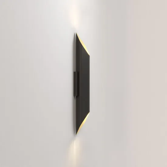 Astro Lighting Ako 600 fekete-arany LED fali lámpa (AST-1481017) LED 1 izzós IP20