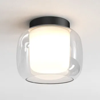 Astro Lighting Aquina Ceiling 240 fekete fürdőszobai mennyezeti lámpa (AST-1450009) E27 1 izzós IP44