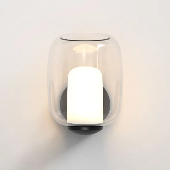 Astro Lighting Aquina Wall fekete fürdőszobai falikar (AST-1450002) G9 1 izzós IP44