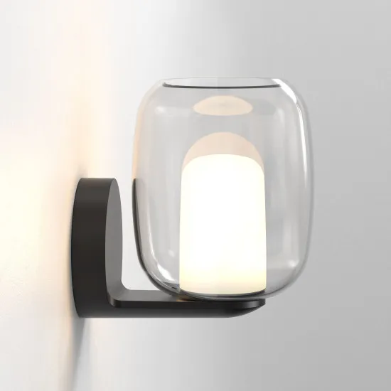 Astro Lighting Aquina Wall fekete fürdőszobai falikar (AST-1450002) G9 1 izzós IP44
