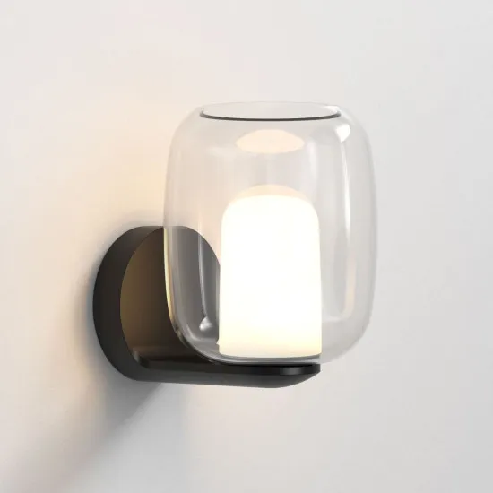 Astro Lighting Aquina Wall fekete fürdőszobai falikar (AST-1450002) G9 1 izzós IP44